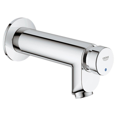 Grohe Euroeco Cosmopolitan S Waterbesparende Tapkraan - zelfsluitend - voor artikel 44593 - blauw/rood - chroom