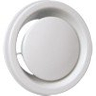 Itho Bouche d'extraction en métal 125mm. RAL 9010 blanc