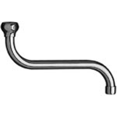 Neoperl bec universel en S vers le bas avec régulateur de jet 1/2 x13.5cm chrome