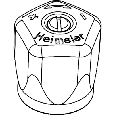 Heimeier Mikrotherm handknop wit