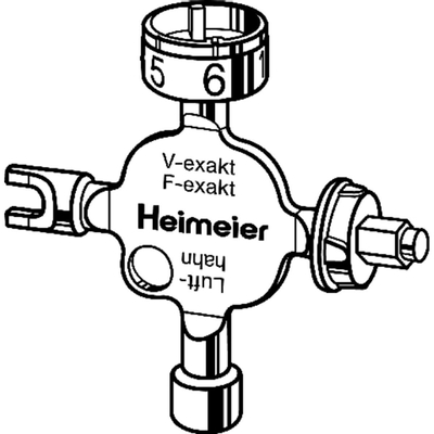 Heimeier instelsteutel universeel