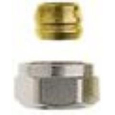 Heimeier Ecrou autofreinant nickel pour tuyau 15mm commander par 2 pièces, prix par pièce
