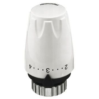 Heimeier tête thermostatique DX RAL 9016 M30x1.5 avec étiquette énergie A (Tell) blanc signalisation