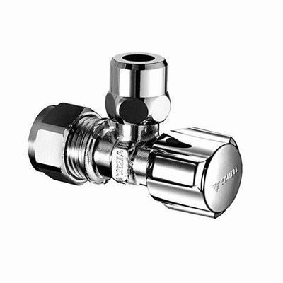 Schell robinet d'arrêt d'angle avec bouton 10x15mm chrome