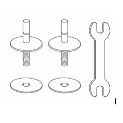 Villeroy & Boch charnières pour abattant de WC - Memento Subway 2.0