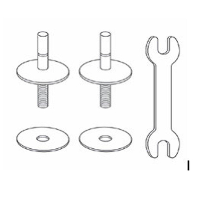 Villeroy & Boch charnières pour abattant de WC - Memento Subway 2.0