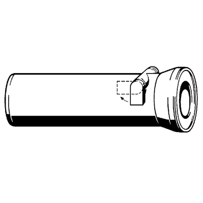 Viega pièce de raccordement de cuvette droite avec clapet anti-retour blanc