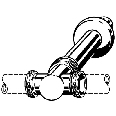 Viega t stuk met muurbuis en roset 1 1/4x32x250 chroom
