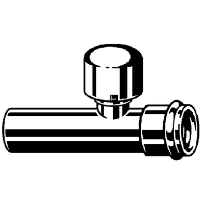 Viega verlengpijp met beluchter 32x125mm chroom