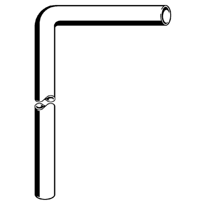 Viega tube de sol en plastique 90 40x220x680 blanc