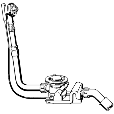 Viega Rotaplex évacuation de baignoire combinaison de trop-plein avec bonde garniture de base pour évacuation 90mm standard