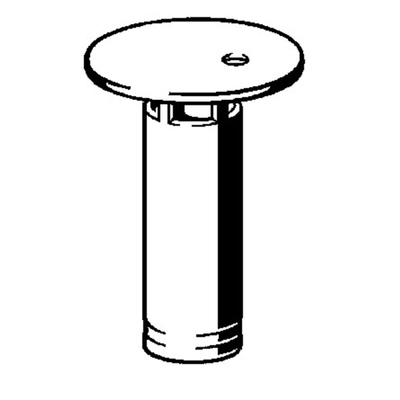 Viega duoplex standpijp 70mm chroom