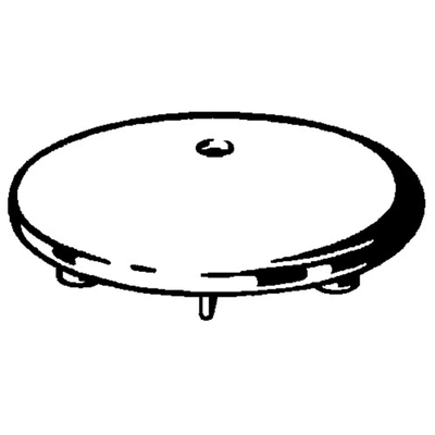 Viega Tempoplex plaque de recouvrement blanche