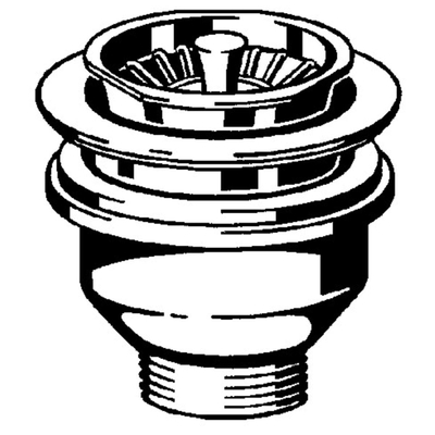 Viega korfplug 1 1/2x114,5 chroom