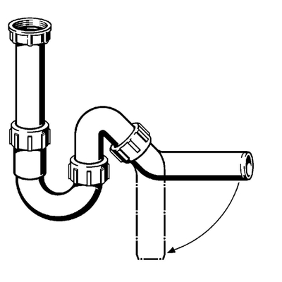 Viega hostaleen siphon universel 6/4x50mm