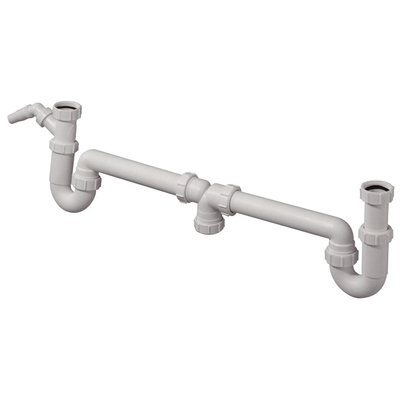 McAlpine siphon universel duplex combinaison de siphon réglable en hauteur avec certification komo 6/4 x40mm centrique