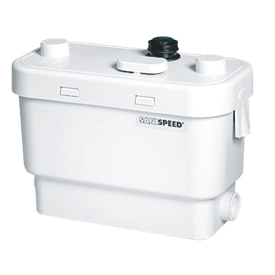 Sanibroyeur Sanispeed pompe eaux usées pour cuisine douche bain bidet et lavabo hauteur de relevage 7m ou horizontale 70m blanc