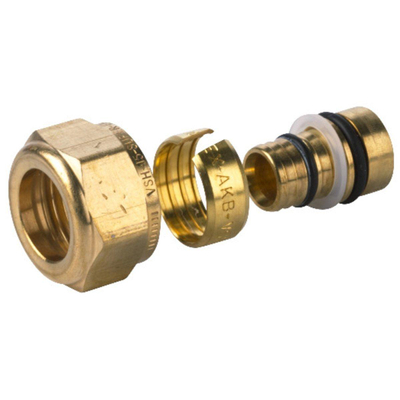 VSH Multi Super Raccord à compression Insert+anneau+écrou 16x15mm
