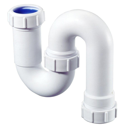 McAlpine Siphon tubulaire en plastique modèle S avec marque de qualité komo 5/4 x32mm