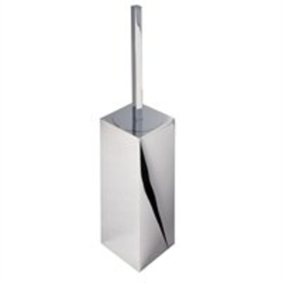 Geesa Modern Art Toiletborstel met houder Chroom (zwarte borstelkop)