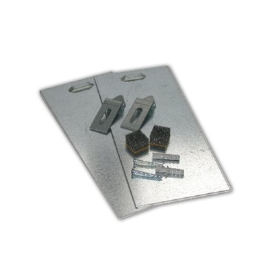 De Beer verdekte spiegelbevestiging – voor spiegels tot 1,6 m² en 12 kg – complete set – Grijs