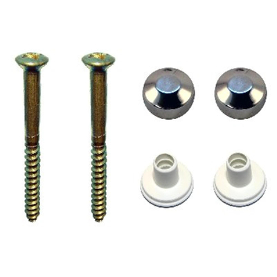 De Beer set de fixation combi empreinte cruciforme 6x70mm blanc