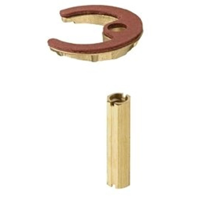 Hansgrohe Schachtbevestigingsset Compleel - messing (goud)