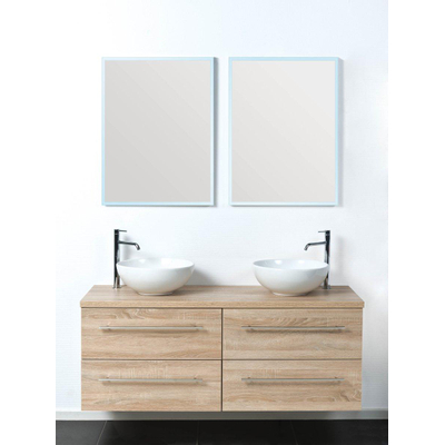 Royal Plaza Meece Meuble sous lavabo 70x52cm avec 2 tiroirs Chêne