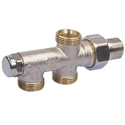 Heimeier Duolux raccord inférieur 2 tuyaux M24x1,5 1/2 réglable