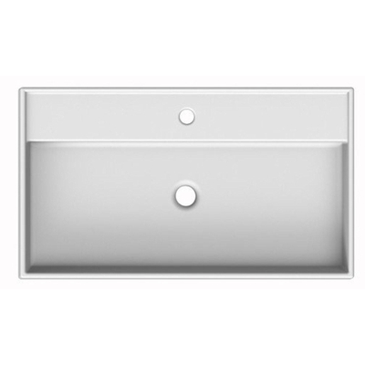 Royal Plaza Latona lavabo 80x46cm avec trou de robinetterie et trop-plein blanc