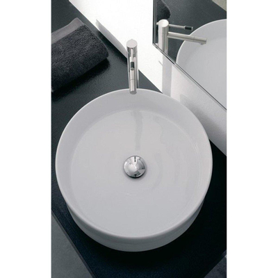 Royal Plaza Latona vasque à poser ronde 45cm sans trou de robinet blanc