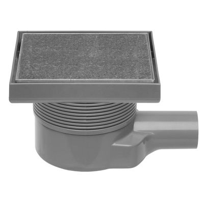 Easy Drain Aqua quattro vloerput abs 15x15cm horizontaal tegel 40mm rvs