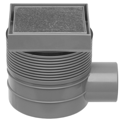 Easy Drain Aqua quattro vloerput abs 15x15cm horizontaal tegel 50mm rvs OUTLETSTORE