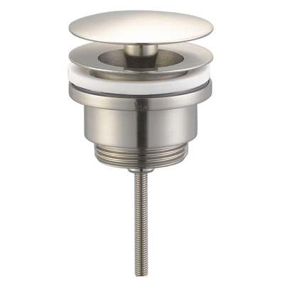 Royal plaza Merlot wastafelplug 1 1/4" niet afsluitbaar geborsteld SHOWROOMMODEL