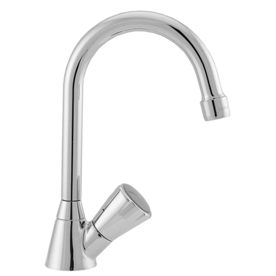 Venlo Nimbus II Messing Eco robinet de lavabo de toilettes avec bec pivotant et aérateur chrome