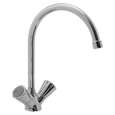 Venlo Nimbus II Laiton Céramique robinet de cuisine avec bec pivotant chrome
