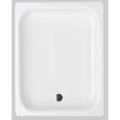 Bette Receveur de douche profond tôle d"acier 90x75x28cm rectangulaire blanc