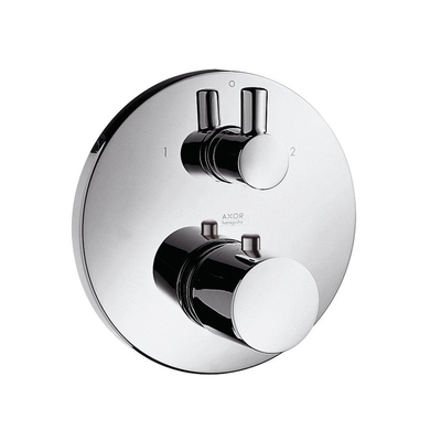 AXOR Uno jeu de finition couleur pour thermostatique encastré avec robinet d'arrêt avec inverseur