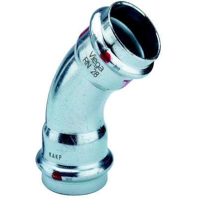 Viega Prestabo Coude 45° zingué manchon/manchon 42mm