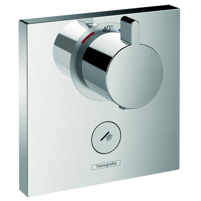 Hansgrohe ShowerSelect Ensemble de finition pour mitigeur thermostatique encastré Highflow avec 1 robinet d'arrêt chrome