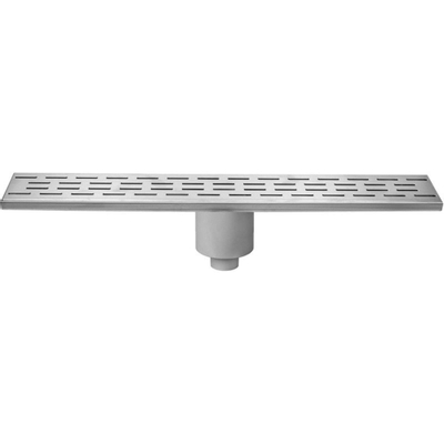 Easy Drain Multi élément d'encastrement sans grille avec sortie inférieure avec siphon 50mm 9,8x80cm profondeur d'encastrement 110mm