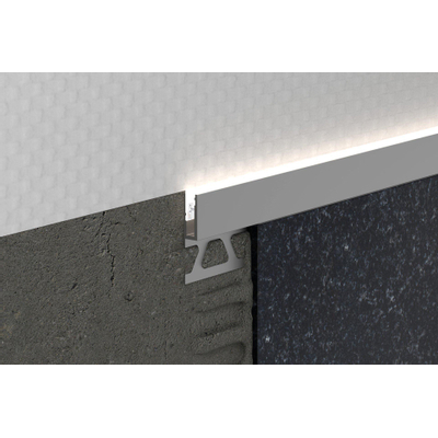 Schluter Liprotec-vb DECORATIEF PROFIEL 10 MM. 2,5 M. KOOFVERLICHTING mat