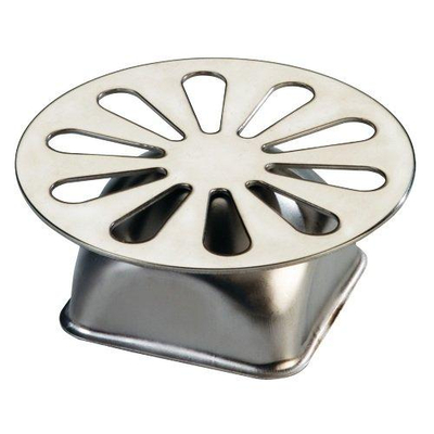 Van den Berg Grille en acier inoxydable pour siphon de sol 412