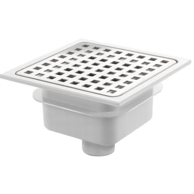 Van Den Berg siphon de sol en ABS avec grille en inox 15x15 sortie verticale 40mm