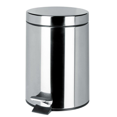 Geesa Hotel Poubelle à pédale autoportante 3 litres Chrome