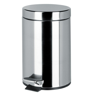 Geesa Hotel Poubelle à pédale autoportante 5 litres Chrome