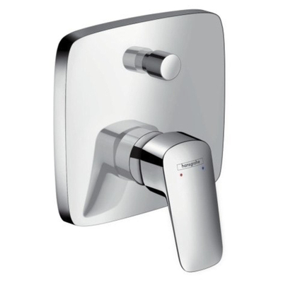 Hansgrohe Logis Ensemble de finition pour robinet de baignoire encastré avec inverseur pour I box universel élément encastré chrome