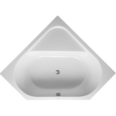 Duravit D-code Kunststof bad acryl vijfhoekig - 140x140x40cm - zonder poten - glans wit