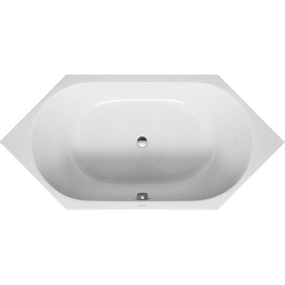 Duravit D-code Kunststof bad acryl zeshoekig - 190x90x40cm - zonder poten - glans wit