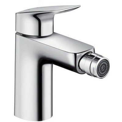 Hansgrohe Logis 1 gats bidetkraan - 100 met waste - hoogglans chroom